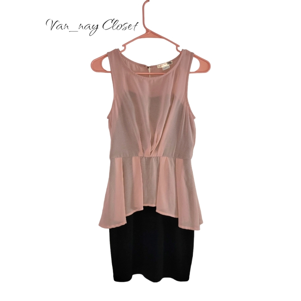 Agaci pink and black dress